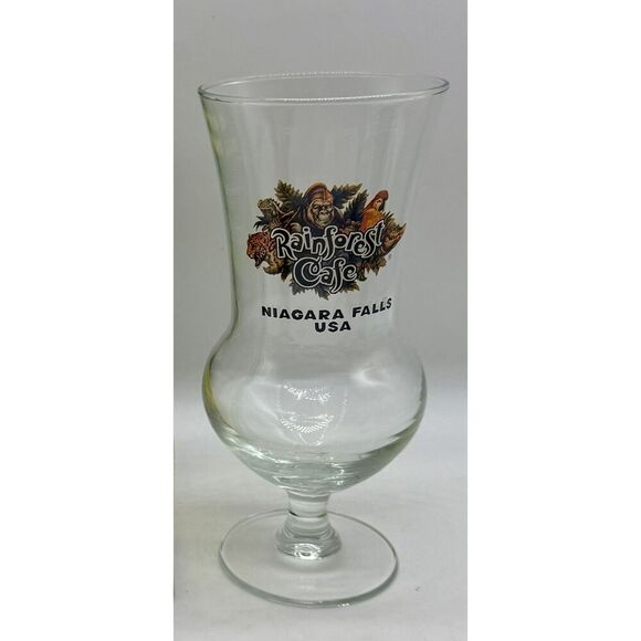 Rainforest Café Niagara‎ Falls Margarita Hurricane Cocktail Souvenir Glass NEW - Picture 2 of 5